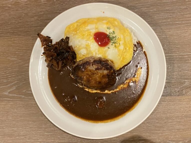 マイカリー食堂赤坂店|ハンバーグオムレツカレー(赤坂)
