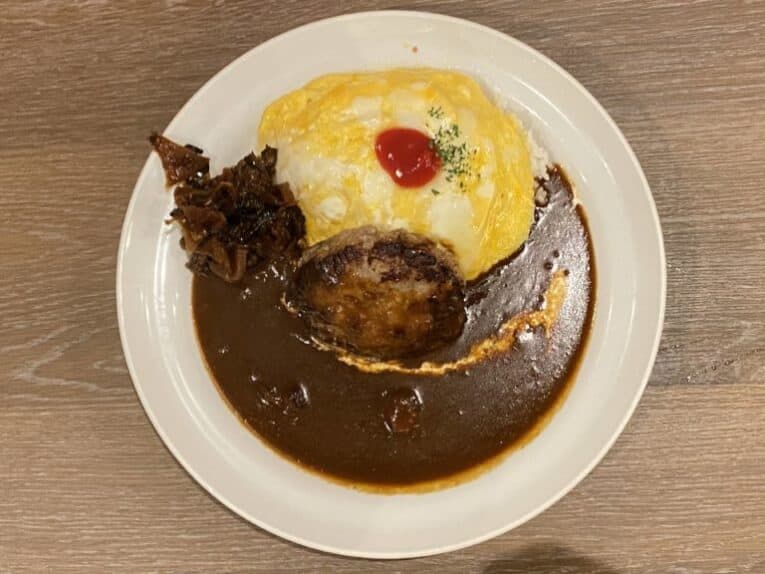 マイカリー食堂赤坂店|ハンバーグオムレツカレー(赤坂)