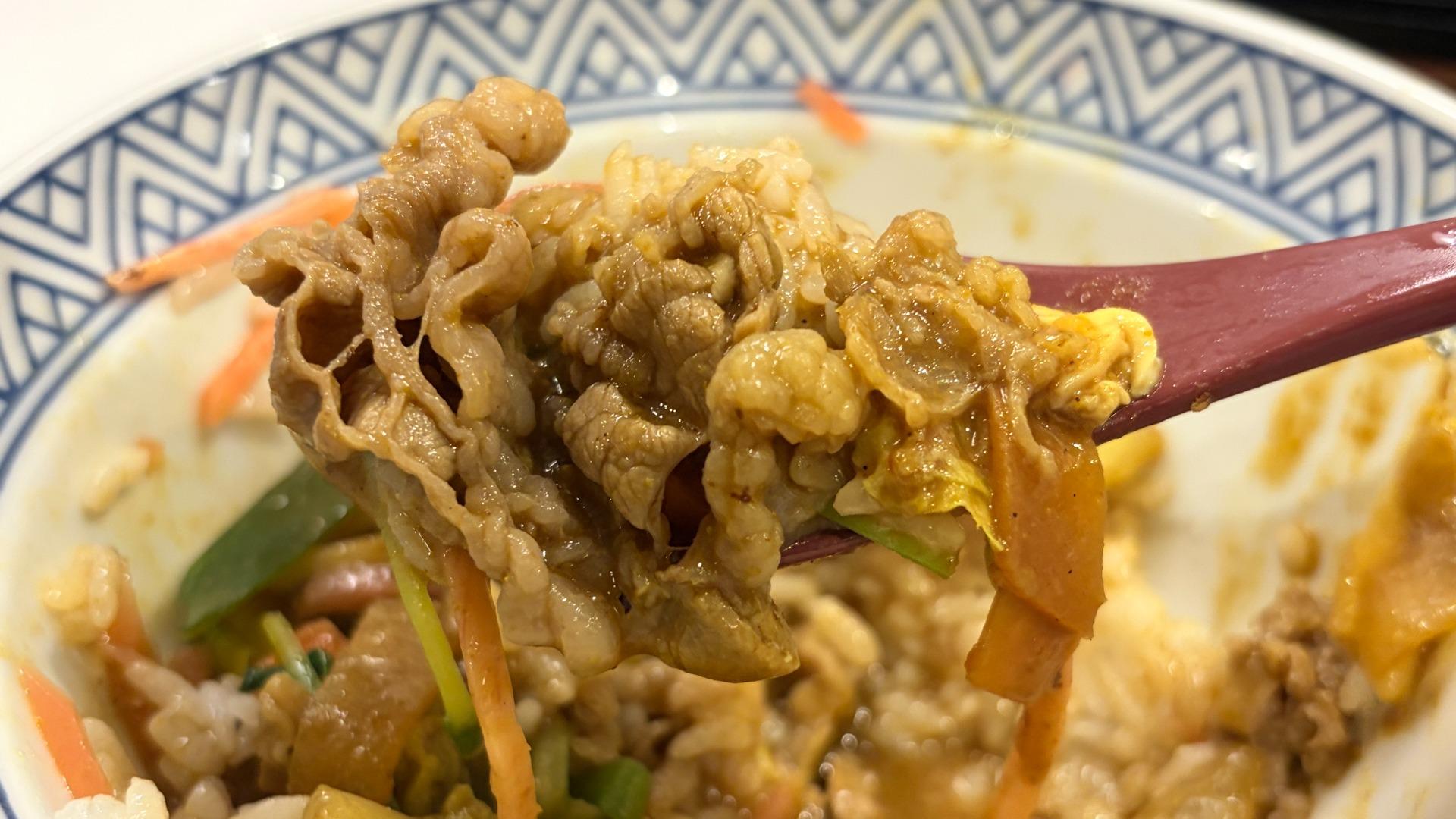 吉野家「牛カレー鍋膳」肉2倍盛りを食べてきた!食べ方に迷いすぎて最終的に牛カレー丼になった件|有楽町駅前店