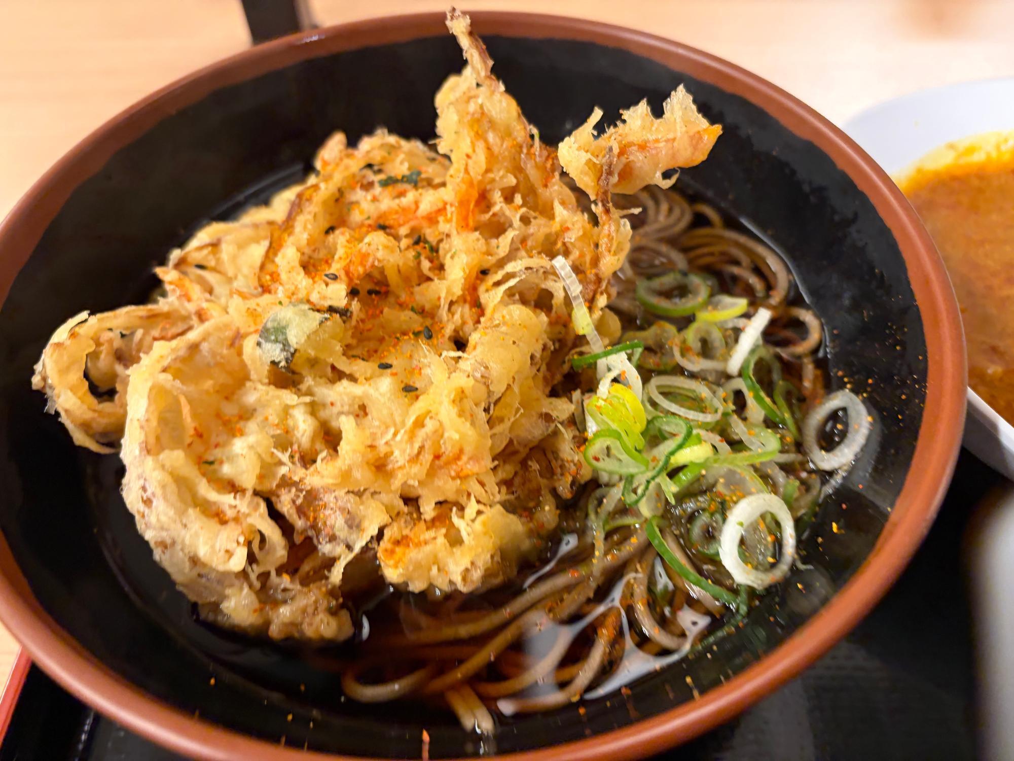 特大かき揚げそば