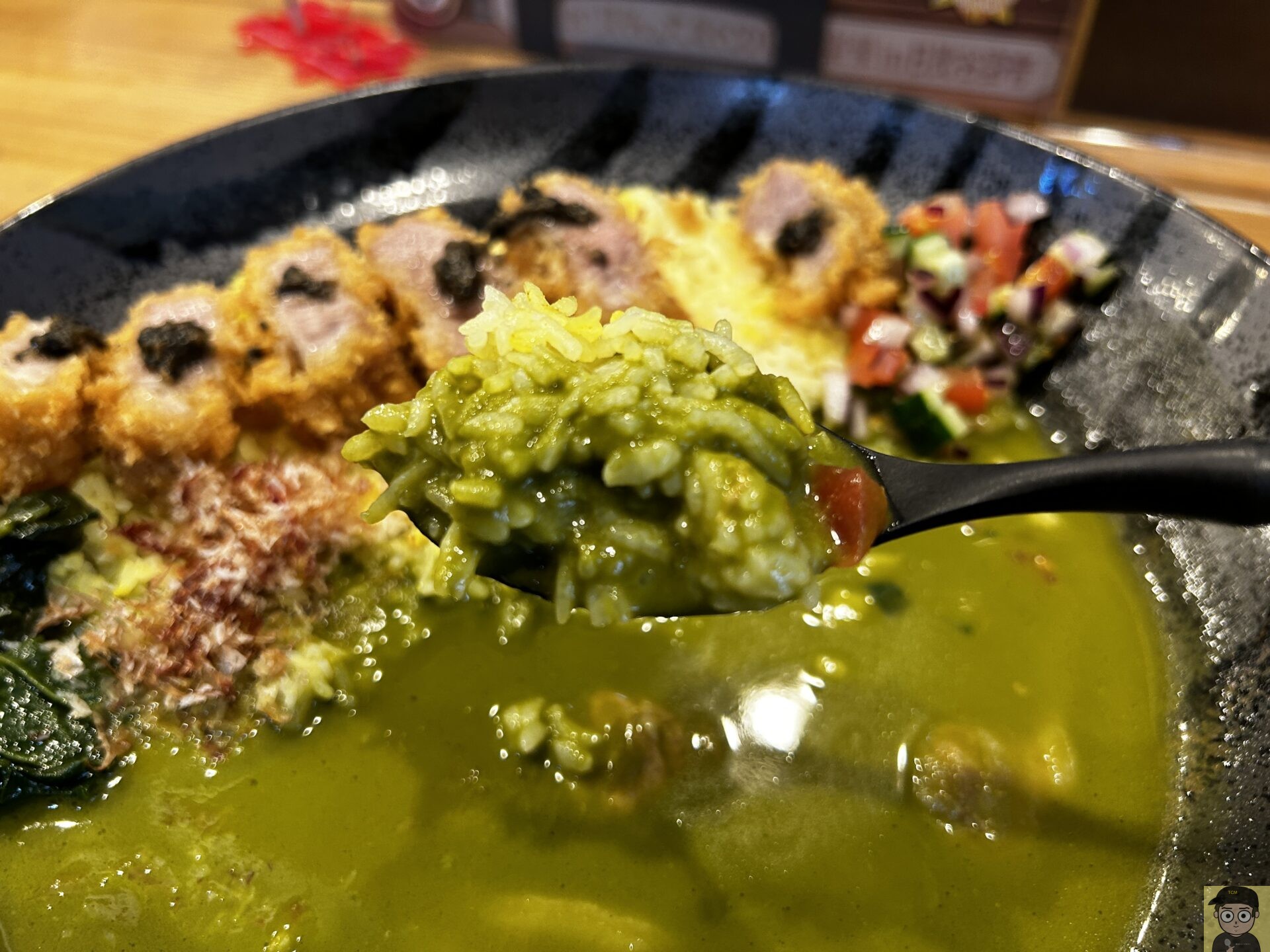 グリーンカツカレー ジャパニーズ スパイス カリー ワッカ