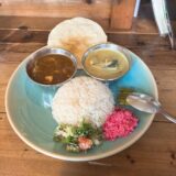 青い鳥二種盛りカレー