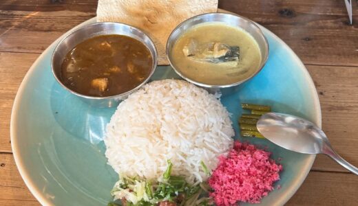 青い鳥二種盛りカレー